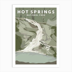 Hot Springs National Park, Arkansas Travel Poster Art Print