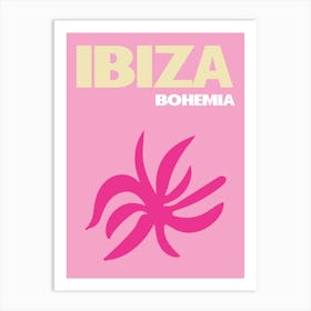 Ibiza Bohemia Floral Art Art Print