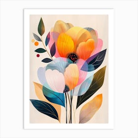 Abstract Floral Painting Art Print