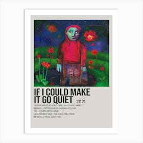 Xiaomb Girl In Red Poster If I Could Make It Go Quiet Album Cover Poster Art Print