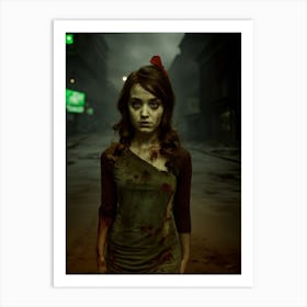 Zombie Girl 1 Art Print