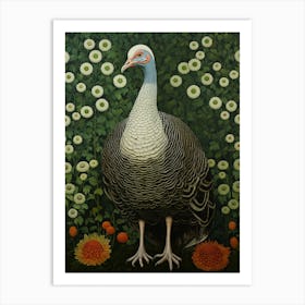 Ohara Koson Inspired Bird Painting Turkey 1 Art Print