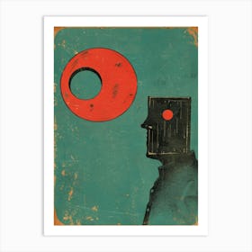 Man With A Red Dot Art Print