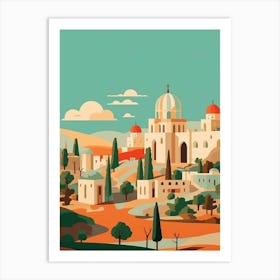 Uzbekistan Travel Illustration Art Print