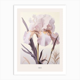 Floral Illustration Iris 2 Poster Art Print