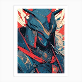 Samurai Warrior Anime Art Print