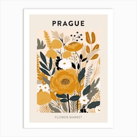 Flower Market Poster Prague Czech Republic Art Print