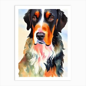 Gordon Setter 2 Watercolour Dog Art Print