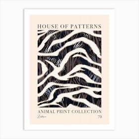 House Of Patterns Zebra Animal Print Pattern 5 Art Print