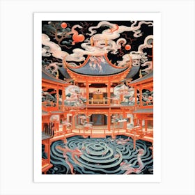 Kabuki Theater Japanese Style 5 Art Print