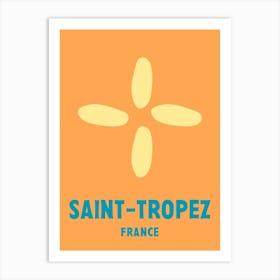 Saint Tropez, France, Graphic Style Poster 3 Art Print