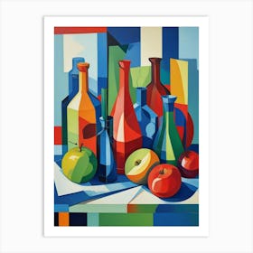 Cubist Still Life Art Print (1) Art Print