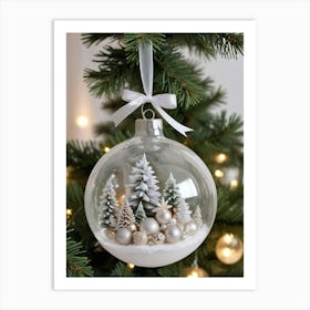 Christmas Tree Ornament Art Print