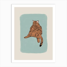 Brown Cat Art Print