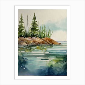 Rocky Shore Art Print