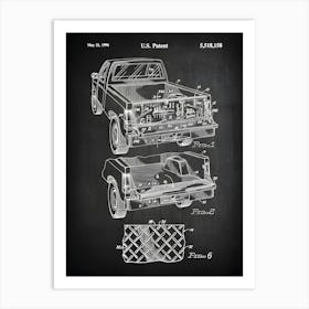 Truck Patent Print Truck Decor Pickup Art Truck Poster Truck Wall Art Pickup Decor Pickup Poster Truck Blueprint Vt1581 Art Print