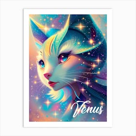 Venus Cat Art Print
