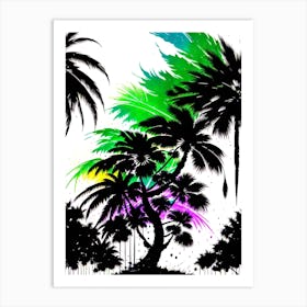 Tropical Palm Trees 4 Art Print