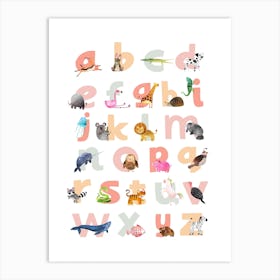 Nursery Alphabet Art Print