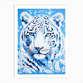 White Tiger Art Print