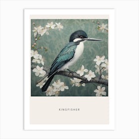 Ohara Koson Inspired Bird Painting Kingfisher 1 Poster Art Print