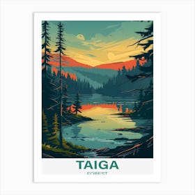 Taiga Forest Art Print