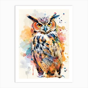 Owl Painting Art Print