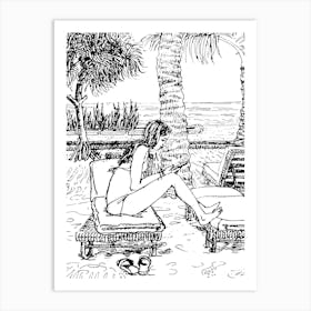 Bali_Sitting on the dock off the bay_014 Art Print