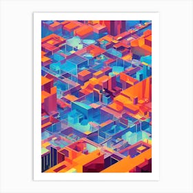 Abstract Cityscape 6 Art Print