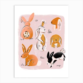 Rabbits    Art Print