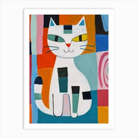 Cat On The Wall 1 Art Print