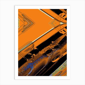 Abstract Orange Art Print