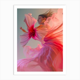 Dancing Pink Art Print