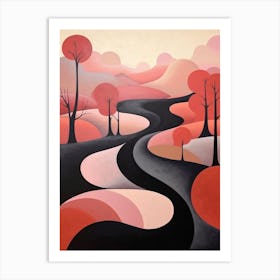 Abstract Minimalist Landscape 12 Art Print