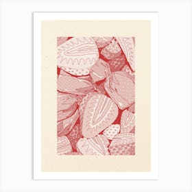 Duotone Strawberry Art Print