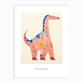 Nursery Dinosaur Art Segisaurus Poster Art Print