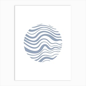 Waves In A Circle Art Print