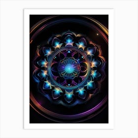 Abstract Mandala Art Print