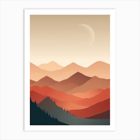 Landscape In The Mountains Art Print