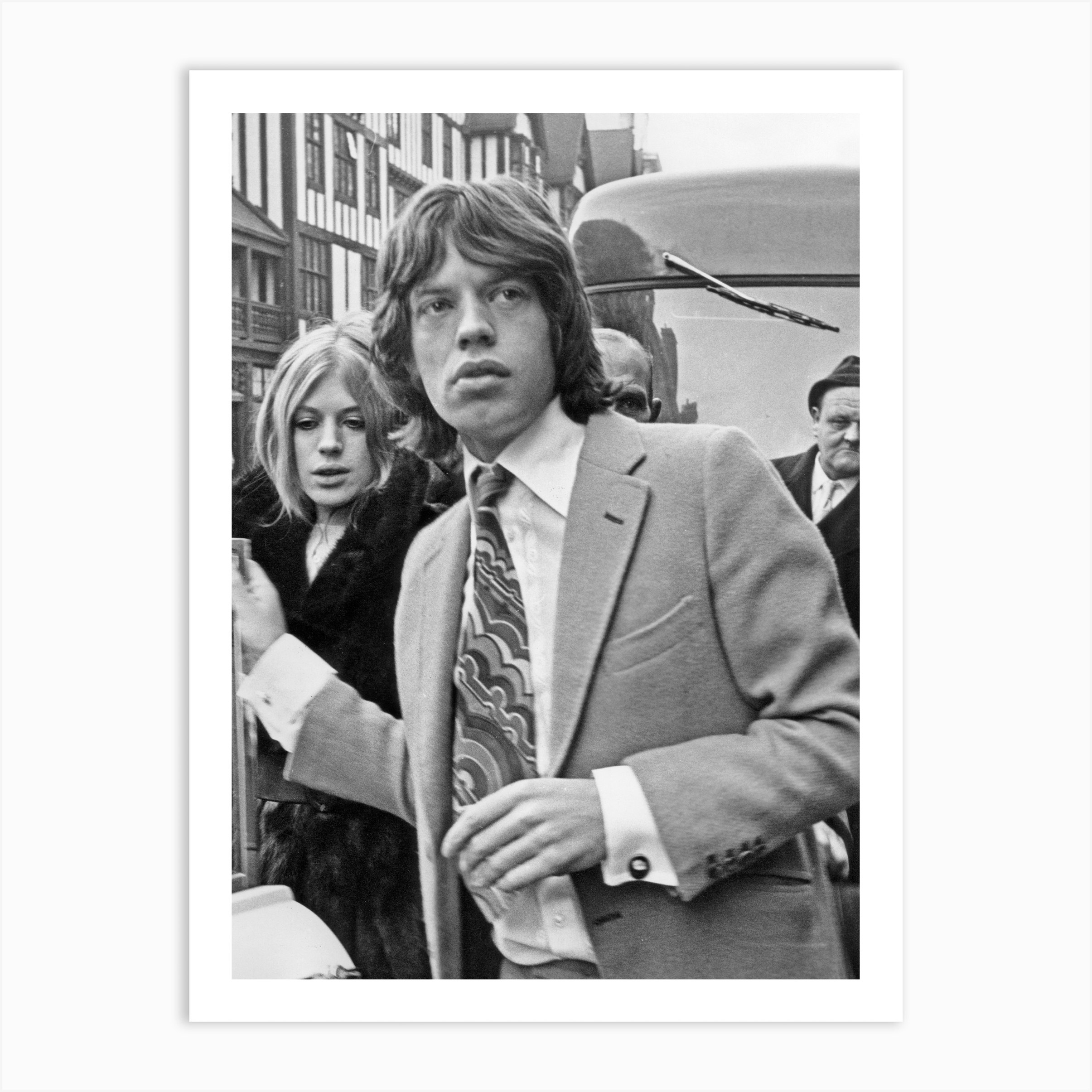 Mick Jagger Et Marianne Faithfull Art Print By Vintage Photography Collection Fy