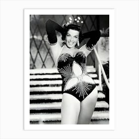 American Actress Jane Russell Vintage Art Print