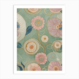 Floral Pastel Dream Art Print