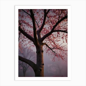 Sakura Tree At Sunrise Art Print