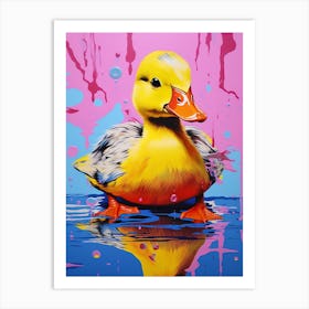 Duckling Pop Art 1 Art Print