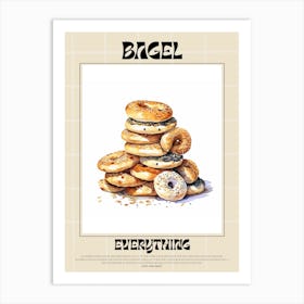 Everything Bagel 8 Art Print