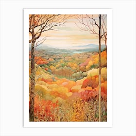 Autumn National Park Painting Shenandoah National Park Virginia Usa 4 Art Print