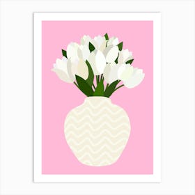 Tulip Arrangement - Pink Art Print