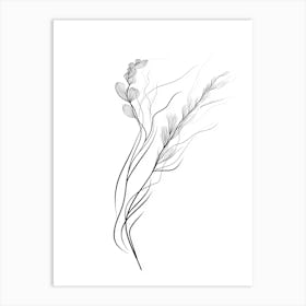 Flower In The Wind Art Print