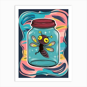 Dragonfly In A Jar Art Print