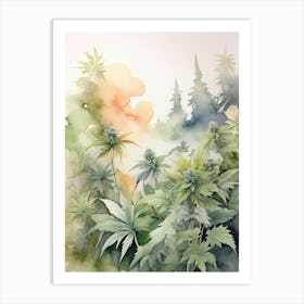 Marijuana Forest Art Print